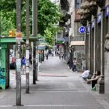 Photo easy parking near pedestrian zone